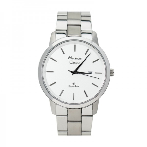 Alexandre Christie AC 8645 Silver White Man MDBSSSL